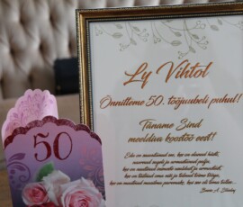 Ly Vihtoli 50. tööjuubeli tähistamine